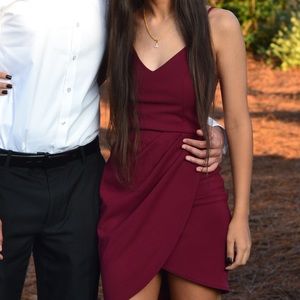 Burgundy Semi-Formal Dress